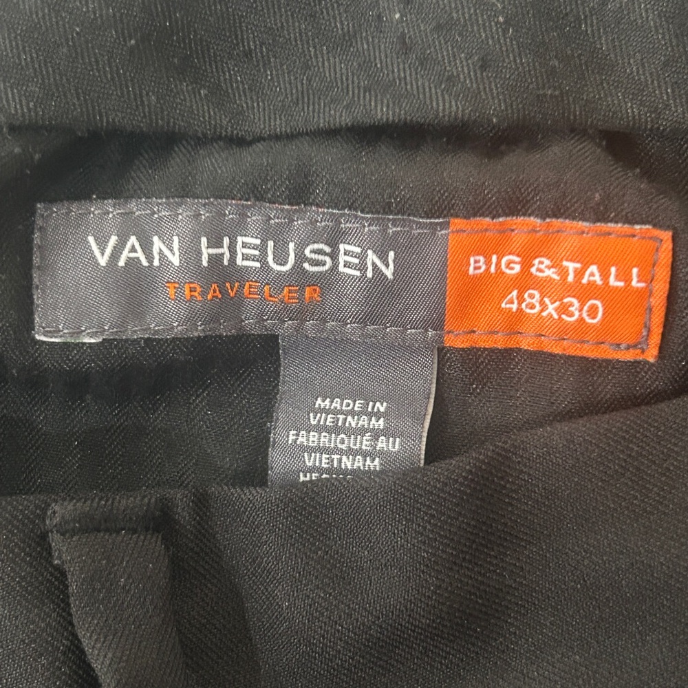 Van Heusen Traveler Black Trousers